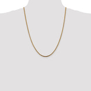14K 2.5mm Franco with Lobster Clasp Chain