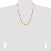 14K 3mm Franco with Fancy Lobster Clasp Chain