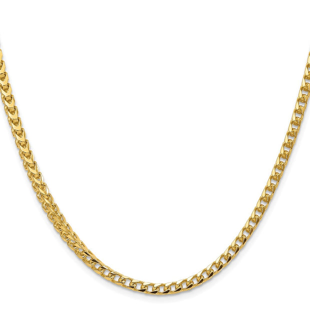 14K 3.7mm Franco with Fancy Lobster Clasp Chain