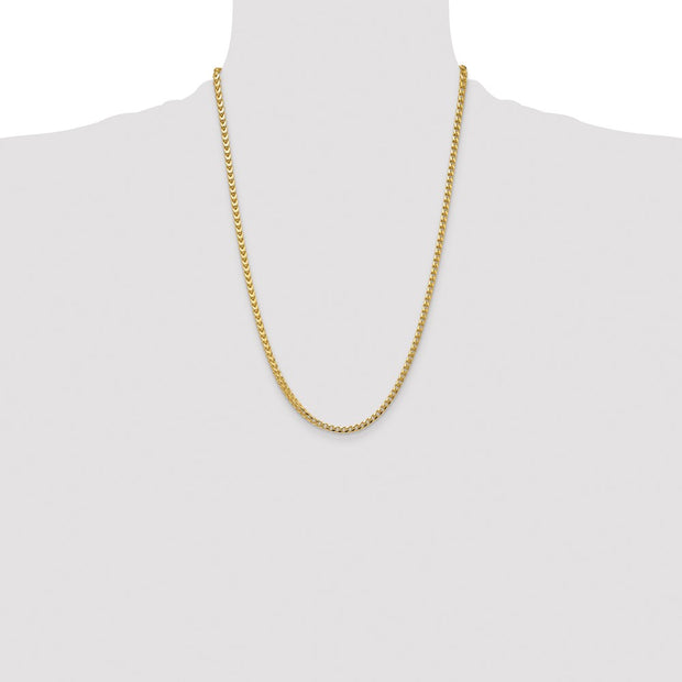 14K 3.7mm Franco with Fancy Lobster Clasp Chain