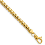 14K 3.7mm Franco with Fancy Lobster Clasp Chain