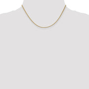14K 1.9mm Flat Wheat with Lobster Clasp Chain