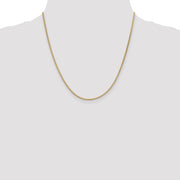 14K 1.9mm Flat Wheat with Lobster Clasp Chain