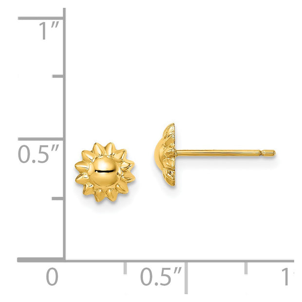 14k Madi K Sunflower Post Earrings
