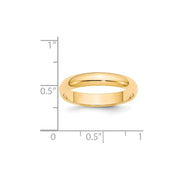 14k Yellow Gold 4mm Half-Round Wedding Band