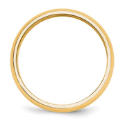 14k Yellow Gold 5mm Half-Round Wedding Band