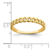 14k Chain Link Band Ring