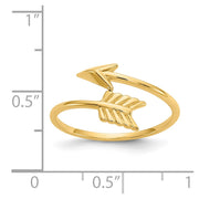 14K Polished Arrow Ring
