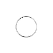 14k White Gold 2.5mm Lightweight Half Round Wedding Band