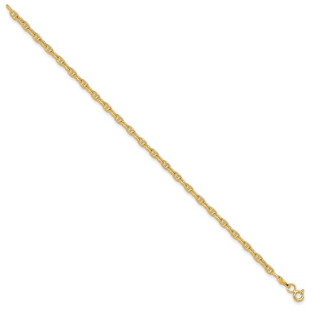 14k 3.0mm Mariners Link Bracelet