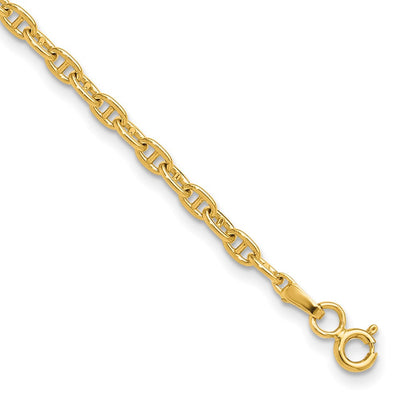 14k 3.0mm Mariners Link Bracelet