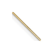 14K .5mm Octagonal Snake with Lobster Clasp Chain