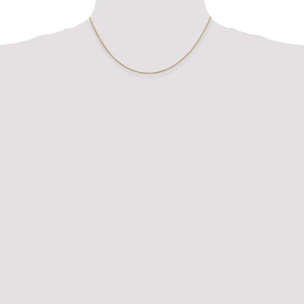 14K .6mm Octagonal Snake with Lobster Clasp Chain