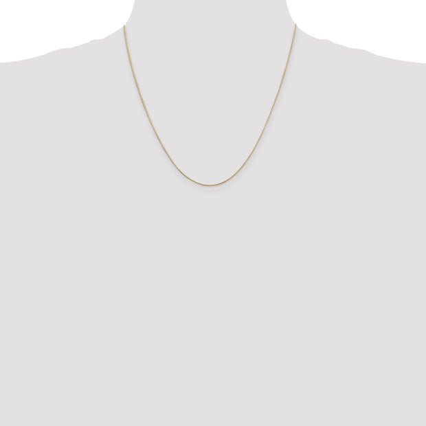 14K .6mm Octagonal Snake with Lobster Clasp Chain