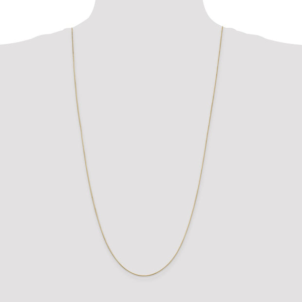 14K .6mm Octagonal Snake with Lobster Clasp Chain