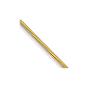 14K .6mm Octagonal Snake with Lobster Clasp Chain