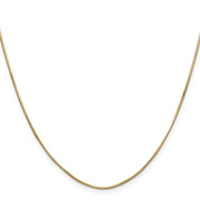 14K .8mm Octagonal Snake with Lobster Clasp Chain