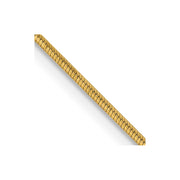 14K .8mm Octagonal Snake with Lobster Clasp Chain