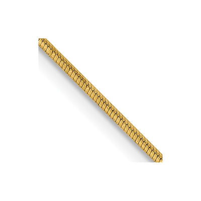 14K .8mm Octagonal Snake with Lobster Clasp Chain