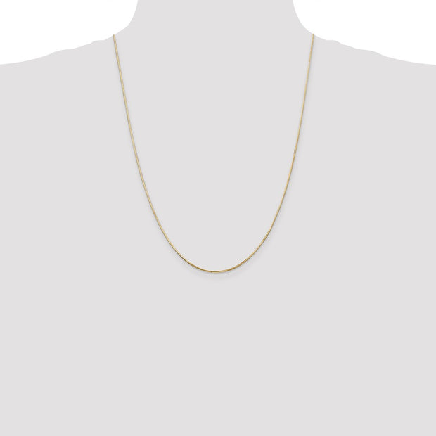 14K .9mm Octagonal Snake with Lobster Clasp Chain