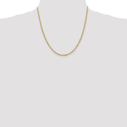 14K 2mm Singapore with Lobster Clasp Chain