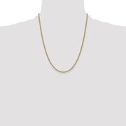14K 2.1mm Spiga with Lobster Clasp Chain