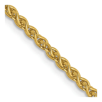 14K 2.1mm Spiga with Lobster Clasp Chain