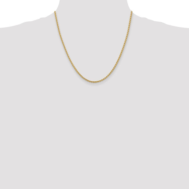 14K 2.8mm Spiga with Lobster Clasp Chain