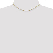14K 1.45mm Solid Diamond-cut Cable with Lobster Clasp Chain