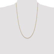 14K 1.45mm Solid Diamond-cut Cable with Lobster Clasp Chain