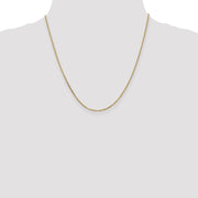 14K 1.65mm Solid Diamond-cut Cable with Lobster Clasp Chain