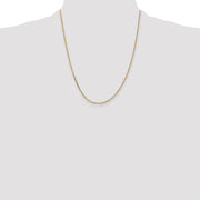 14K 1.65mm Solid Diamond-cut Cable with Lobster Clasp Chain