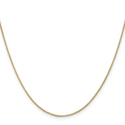 14K .85mm Spiga with Spring Ring Clasp Chain
