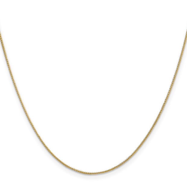 14K .85mm Spiga with Spring Ring Clasp Chain
