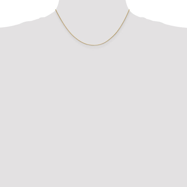 14K .85mm Spiga with Spring Ring Clasp Chain
