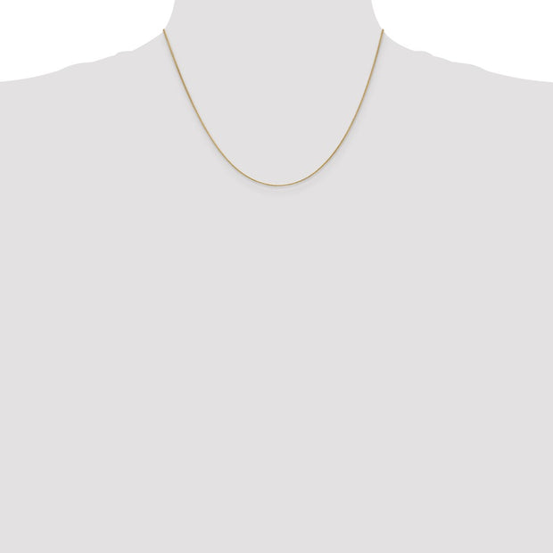14K .85mm Spiga with Spring Ring Clasp Chain