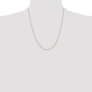 14K 1mm Singapore with Spring Ring Clasp Chain
