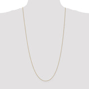 14K 1mm Singapore with Spring Ring Clasp Chain