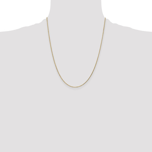 14K .95mm Diamond-cut Cable with Lobster Clasp Chain