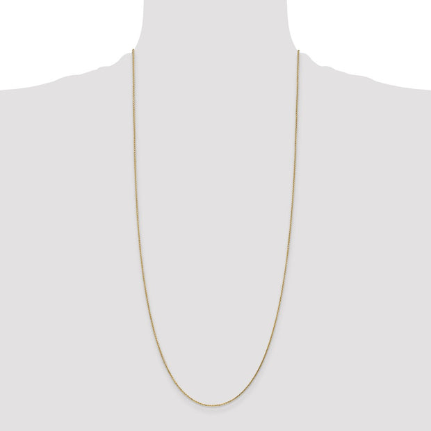 14K .95mm Diamond-cut Cable with Lobster Clasp Chain