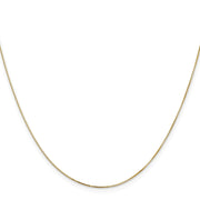 14K .5mm Box with Lobster Clasp Chain