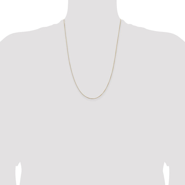 14K .5mm Box with Lobster Clasp Chain