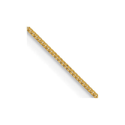 14K .5mm Box with Lobster Clasp Chain