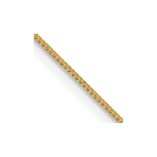 14K .5mm Box with Lobster Clasp Chain