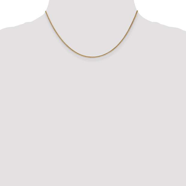 14K 1.25mm Spiga with Lobster Clasp Chain