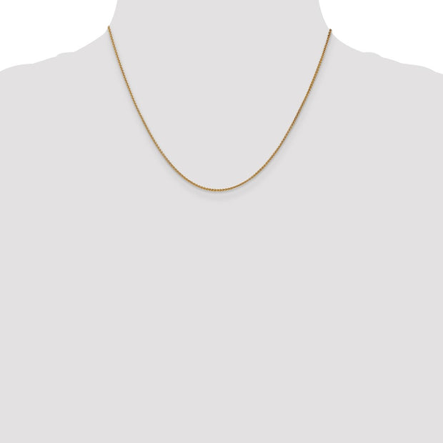 14K 1.25mm Spiga with Lobster Clasp Chain
