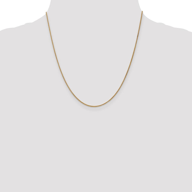 14K 1.25mm Spiga with Lobster Clasp Chain