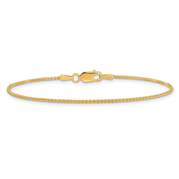 14K 1.25mm Spiga with Lobster Clasp Bracelet