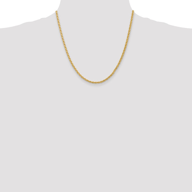 14k 3mm Parisian Wheat with Lobster Clasp Chain