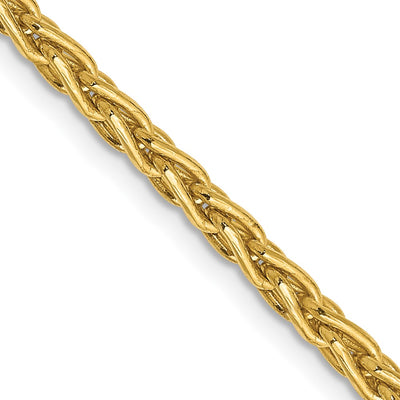 14k 3mm Parisian Wheat with Lobster Clasp Chain